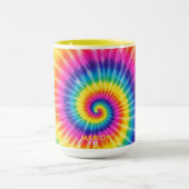 Farbenfrohes Tye-Dye-Geschenk mit individuellem Na Tasse (Zentrum)