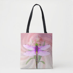 Farbenfrohes und Surreales Libellen-Thema der 1960 Tasche