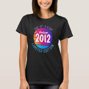 Farbenfrohes Unikat-T-Shirt Vintage 2012 limitiert T-Shirt