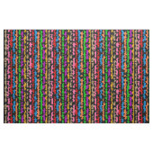 Farbenfrohes unregelmäßiges abstraktes Design Schw Stoff (Fat Quarter (45,7 x 55,9 cm))