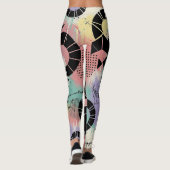 Farbenfrohes urbanes Graffiti-Muster (10) Leggings (Rückseite)