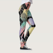 Farbenfrohes urbanes Graffiti-Muster (10) Leggings (Rechts)