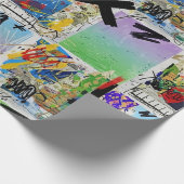 Farbenfrohes urbanes Graffiti-Muster (14) Geschenkpapier (Ecke)
