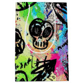 Farbenfrohes urbanes Graffiti-Muster (1) Mittlere Geschenktüte (Vorderseite)