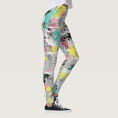 Farbenfrohes urbanes Graffiti-Muster (3) Leggings (Rechts)