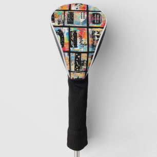 Farbenfrohes urbanes Graffiti-Muster (5) Golf Headcover