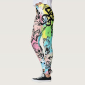 Farbenfrohes urbanes Graffiti-Muster (6) Leggings (Links)