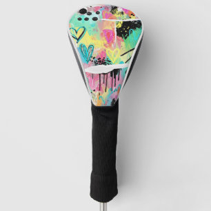 Farbenfrohes urbanes Graffiti-Muster (7) Golf Headcover