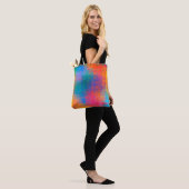 Farbenfrohes Vielfarbiges Muster Tasche (Am Model)