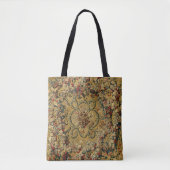 Farbenfrohes Vintage-Blumen-Teppichmuster Tasche (Vorderseite)