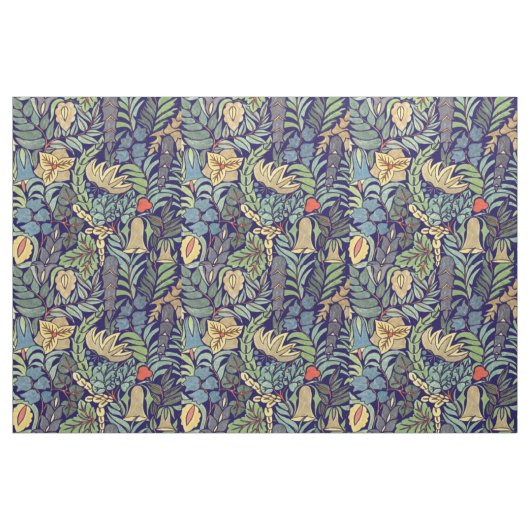Farbenfrohes Vintage-Blumenmuster Stoff (Fat Quarter (45,7 x 55,9 cm))