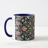 Farbenfrohes vintage-blumiges indisches Mandala-Mu Tasse (Links)