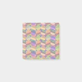 Farbenfrohes, vintage-inspiriertes Muster Post-it Klebezettel
