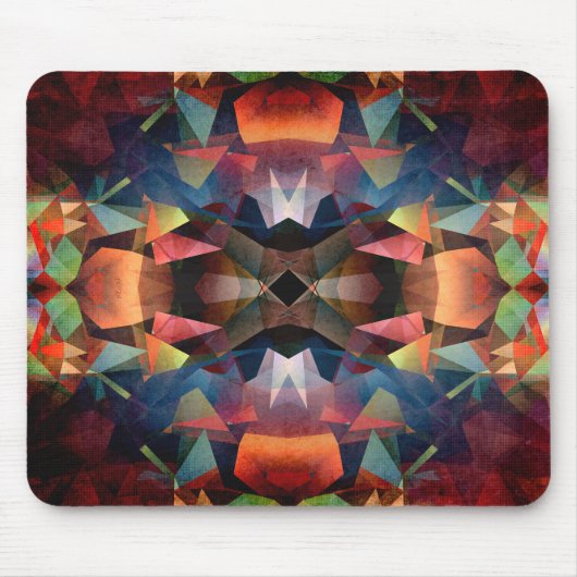 Farbenfrohes Vintage-Mandala Mousepad (Vorne)