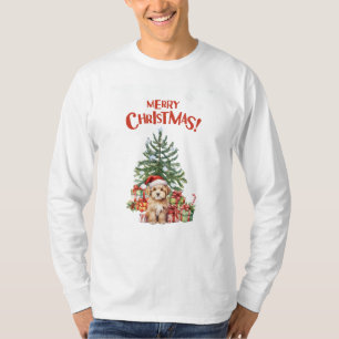 Farbenfrohes vintage Wasserfarbe Frohe Weihnachten T-Shirt