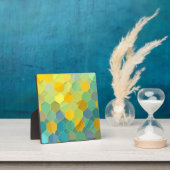 Farbenfrohes Waben-Geometrie-Muster Fotoplatte (InSitu)