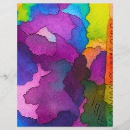 farbenfrohes Wasserfarben-Style-Bastelpapier 21,59