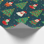 Farbenfrohes Weihnachtsmuster, Geschenkpapier (Ecke)