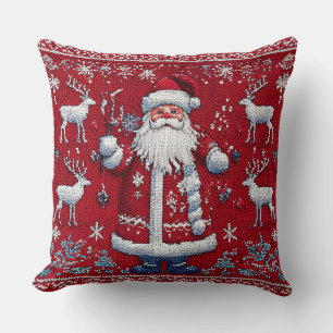 Farbenfrohes Weihnachtsmuster Kissen
