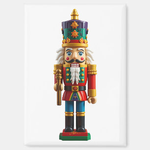 Farbenfrohes Weihnachtsnussknacker-Spielzeug Magnet