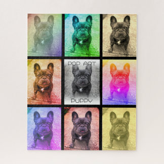 Farbenfrohes wiederholendes Haustierfoto Puzzle