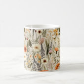 Farbenfrohes Wildblumenmuster Kaffeetasse (Mittel)