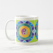 Farbenfrohes Yin-Yang-Muster Kaffeetasse (Links)