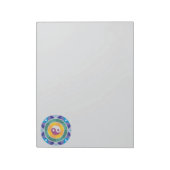 Farbenfrohes Yin-Yang-Muster Notizblock (Rotiert)