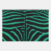 Farbenfrohes Zebramuster Geschenkpapier Set (Vorderseite 3)
