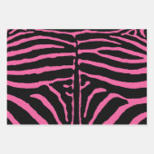 Farbenfrohes Zebramuster Geschenkpapier Set (Vorderseite)