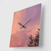 FARBENFUSION QUADRATISCHE WANDUHR (Winkel)