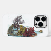 Farbengefährdetes handbemaltes Korallenriff Case-Mate iPhone Hülle (Rückseite (Horizontal))