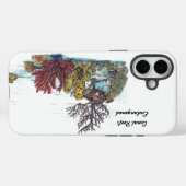 Farbengefährdetes handbemaltes Korallenriff Case-Mate iPhone Hülle (Rückseite (Horizontal))