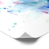 Farbengeran aus Terrakotta Poster (Ecke)