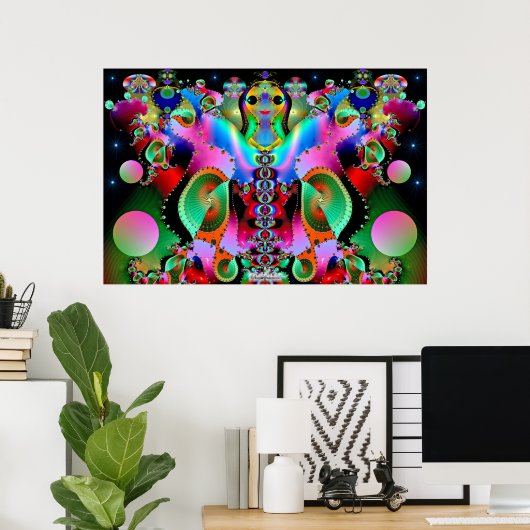 Farbengottheit Poster (Heimbüro)