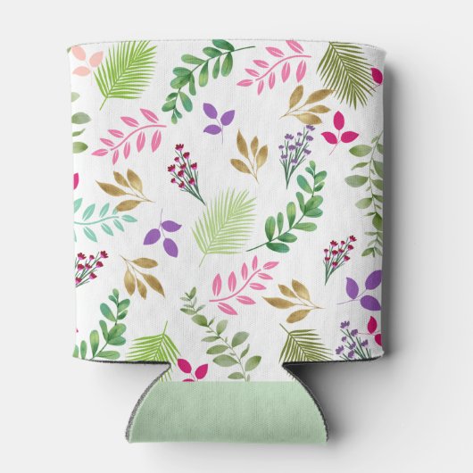 Farbengrün Monogramm Cooler Dosenkühler (Rückseite)