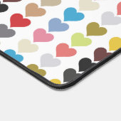 Farbenherzen Schreibtischunterlage (Ecke)