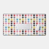 Farbenherzen Schreibtischunterlage (Tastatur & Maus)