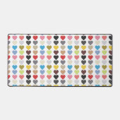 Farbenherzen Schreibtischunterlage (Vorderseite)