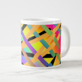 Farbeninterwoven Jumbo-Tasse (Vorderseite Rechts)