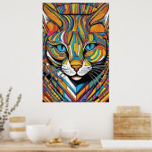Farbenkater poster (Küche)
