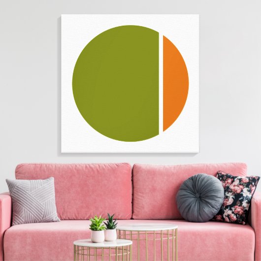 Farbenkörkel Leinwanddruck (Insitu (Wohnzimmer))