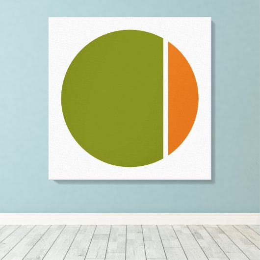 Farbenkörkel Leinwanddruck (Insitu (Holzboden))