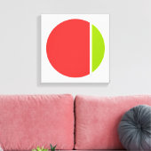 Farbenkörkel Leinwanddruck (Insitu (Wohnzimmer))