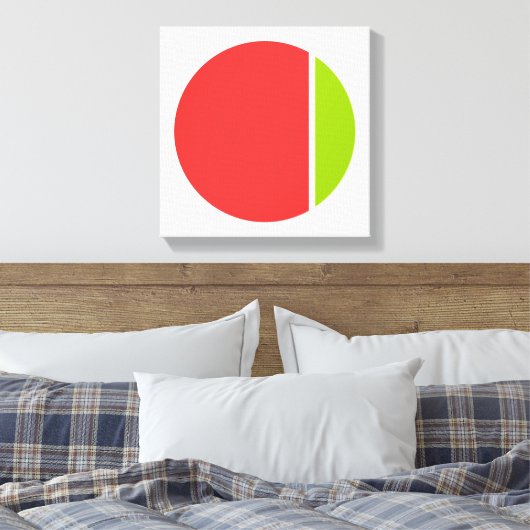 Farbenkörkel Leinwanddruck (Insitu (Schlafzimmer))