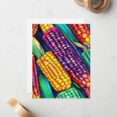 Farbenkorn Mitteilungskarte (Vorderseite/Rückseite Beispiel)