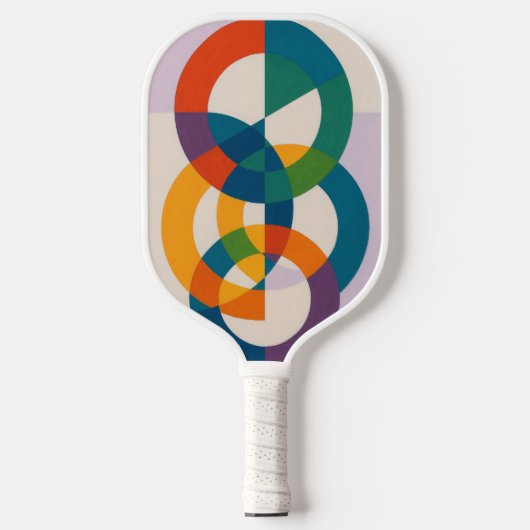 Farbenkreise in Harmonie Pickleball Schläger (Vorderseite)