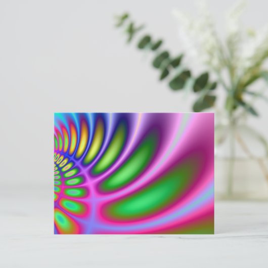 Farbenkrümmung Postkarte (Stehend Vorderseite)