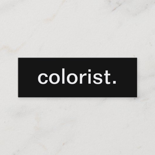 Farbenkünstler-Visitenkarte Mini Visitenkarte (Vorderseite)