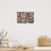 "Farbenlandschaft" 19x13 Poster (Küche)